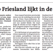 Artikel LC: FabLab Friesland lijkt in de maak
